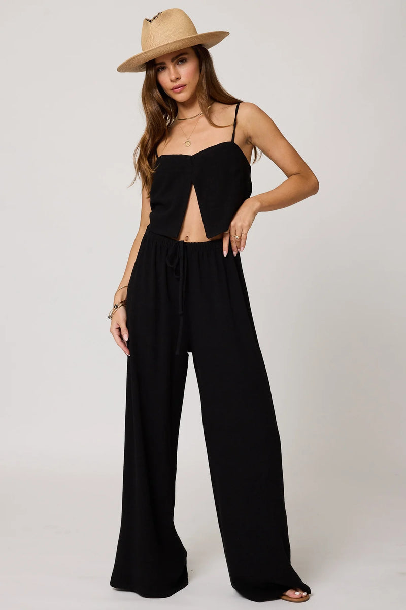 STILLWATER THE VENICE WIDE LEG PANT BLACK