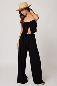 STILLWATER THE VENICE WIDE LEG PANT BLACK