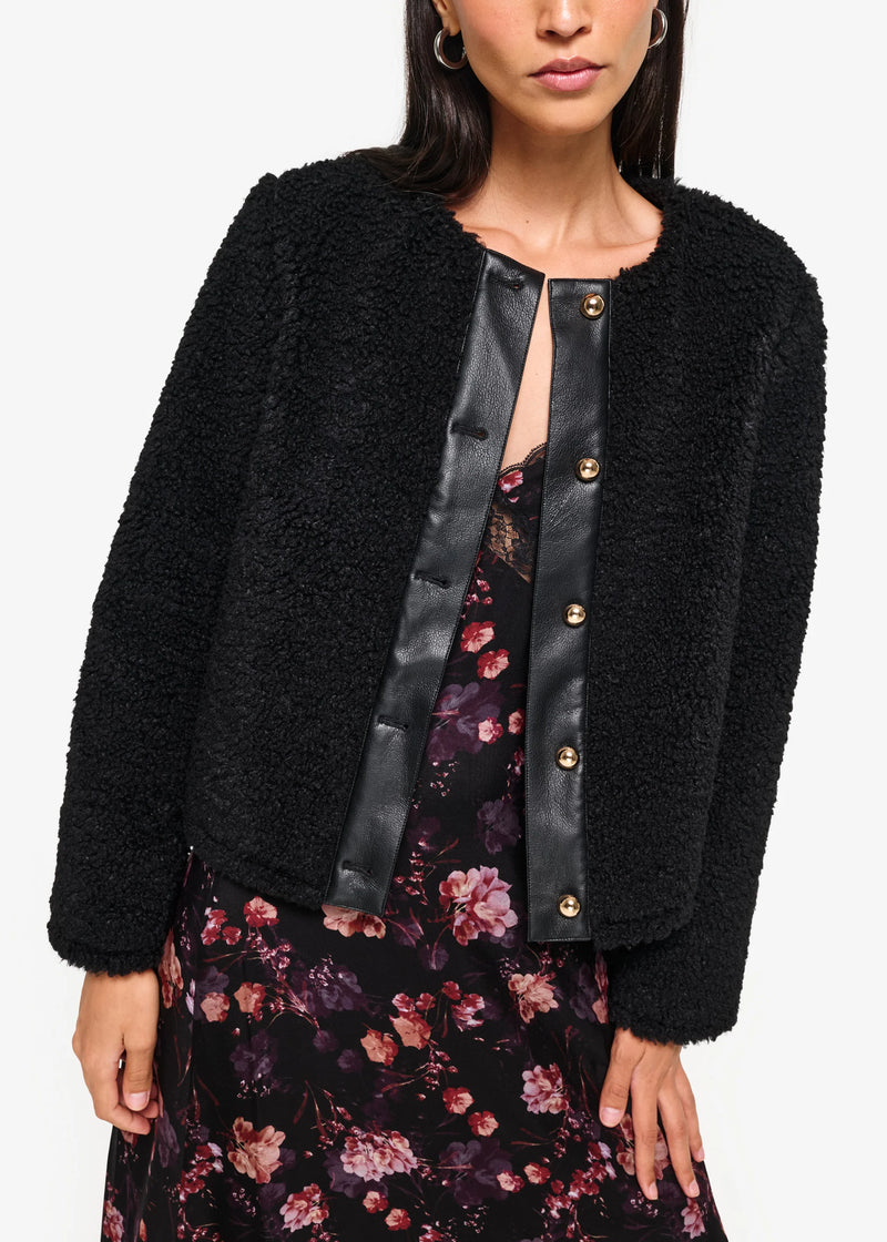 Cami Nyc PAVAN SHERPA JACKET BLACK