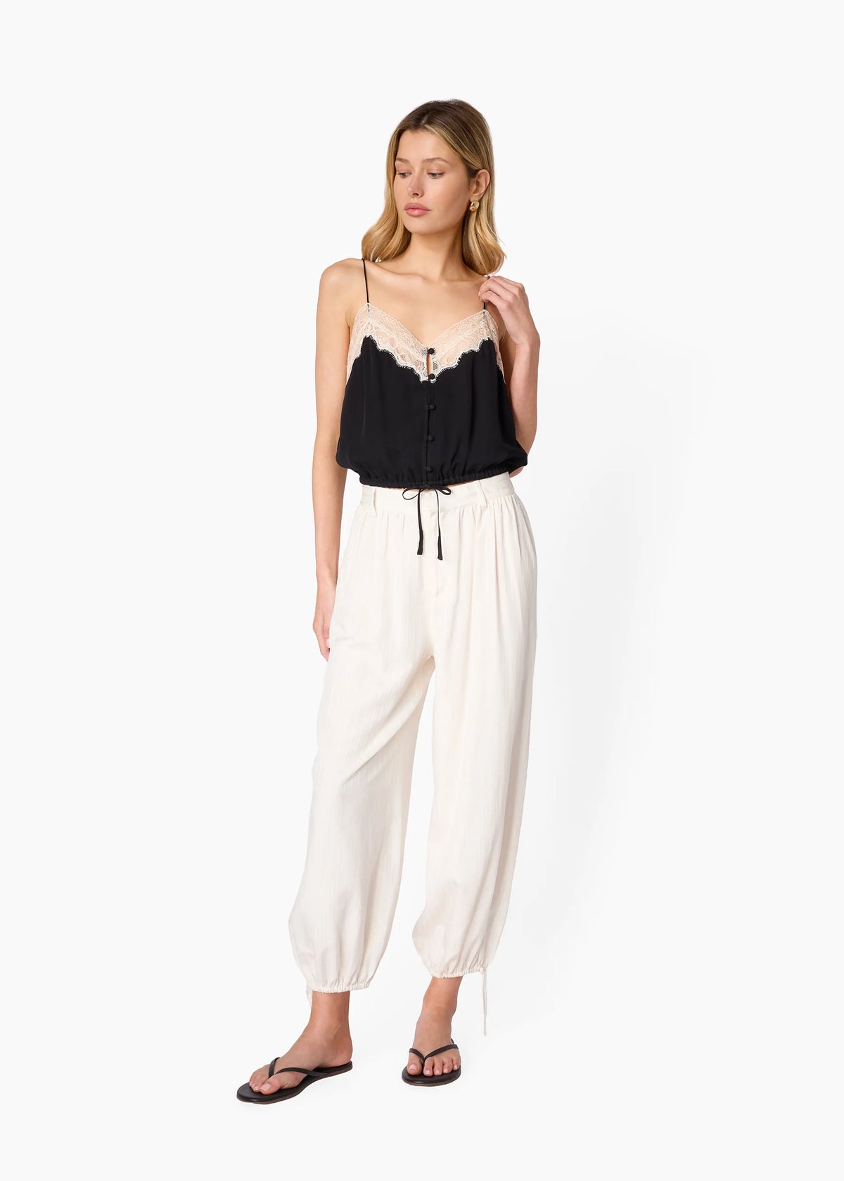 Cami NYC LIBI SILK CAMISOLE BLACK BUTTERY SOFT SILK