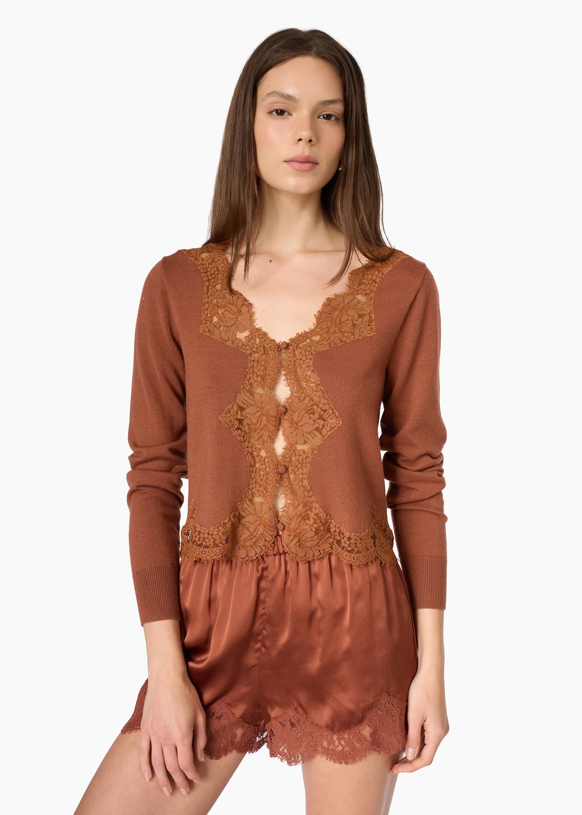 CAMI NYC SANDERS CARDIGAN AFFOGATO ULTRA-SOFT MERINO WOOL