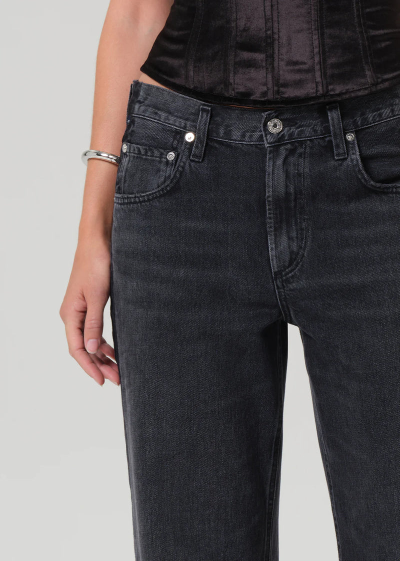 Citizens of Humanity Lindz Easy Straight Tuxedo Stripe In Kuro