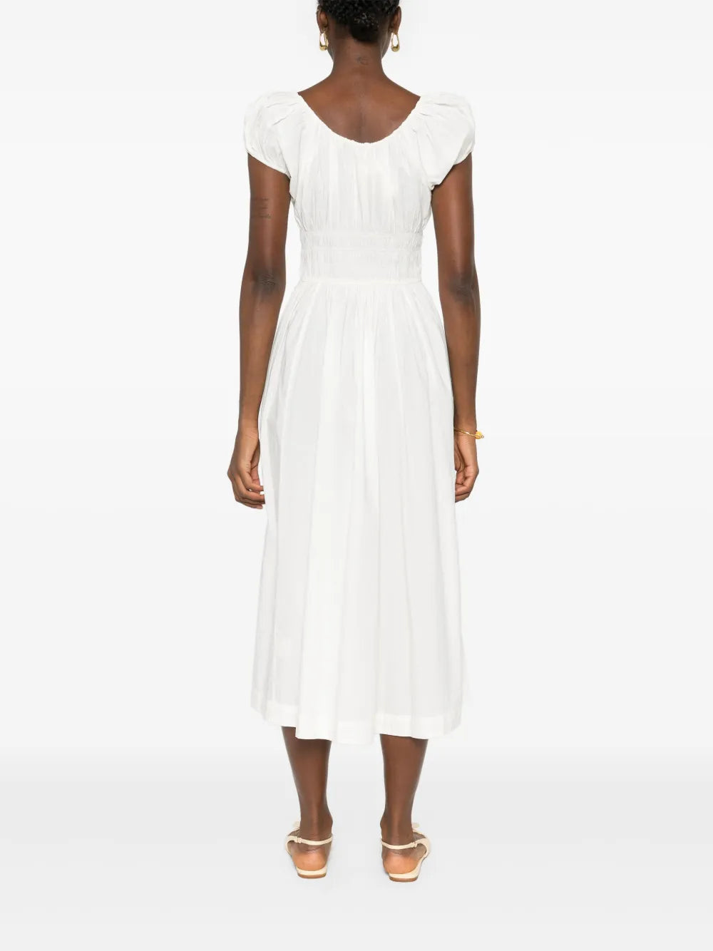 Dôen DÔEN Quinn midi dress In Salt