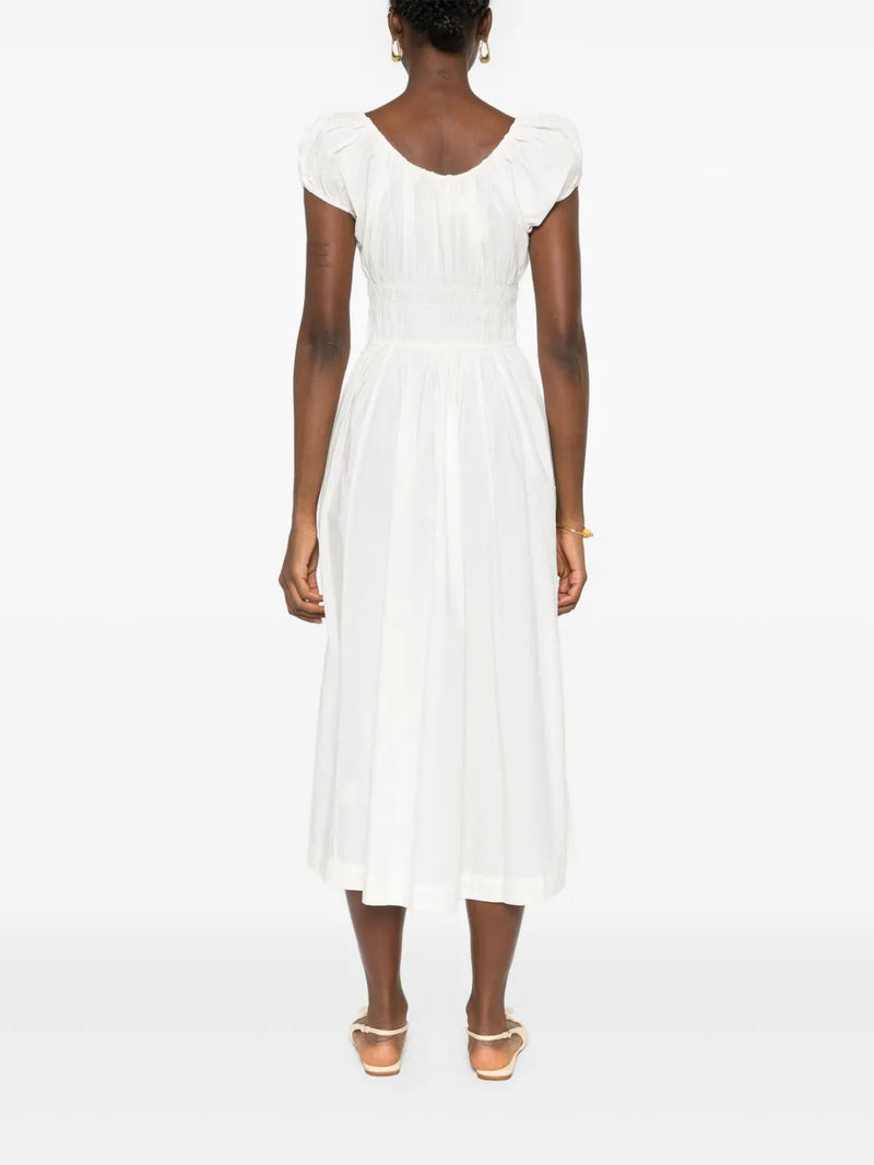 Dôen DÔEN Quinn midi dress In Salt