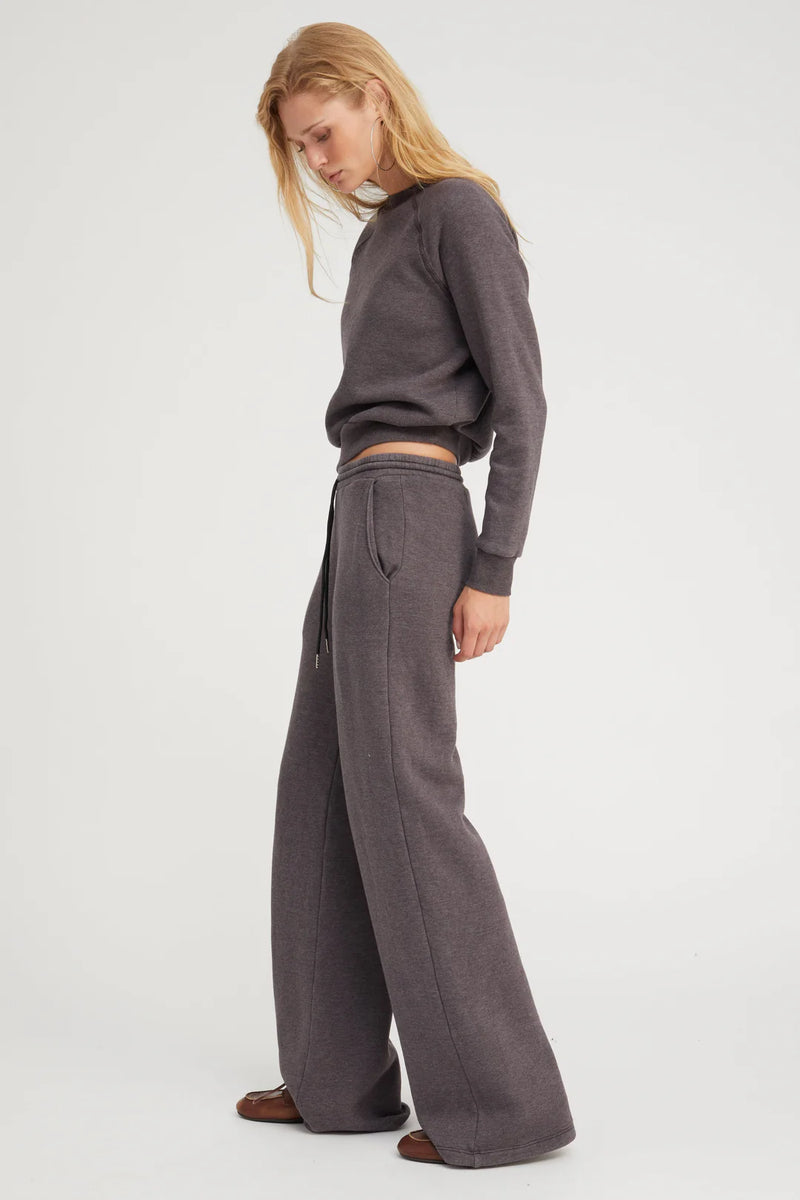 SPRWMN CHARCOAL BAGGY SWEATPANTS