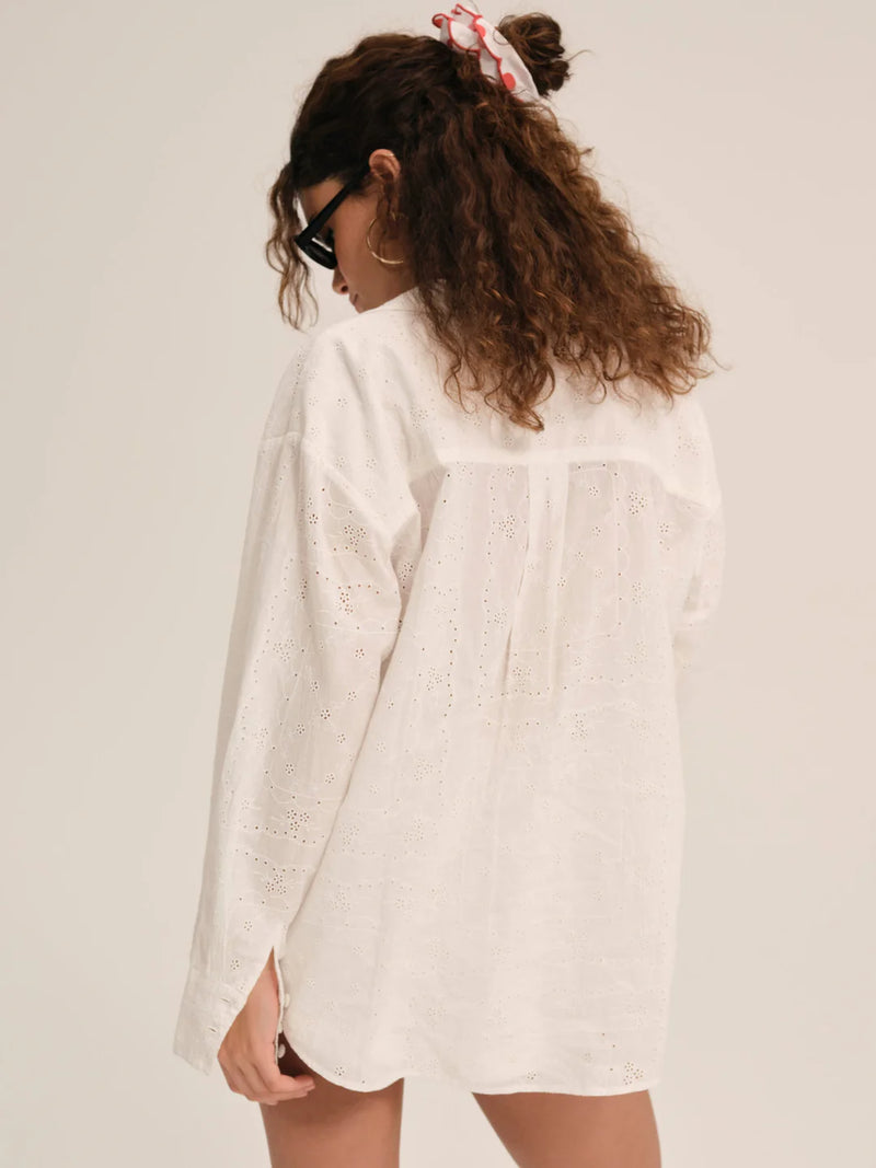 For Love & Lemons Handkerchief Button-Up Shirt