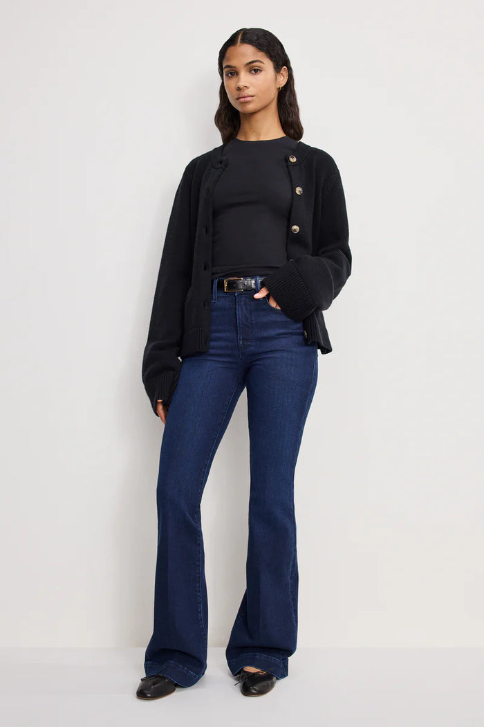 Good American Good Legs Flare Compression Jeans- Indigo1150