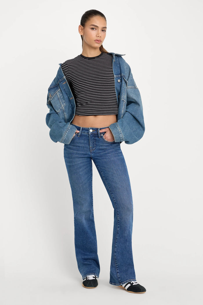 Good American Good Low Rise Bootcut Jeans - Indigo1218