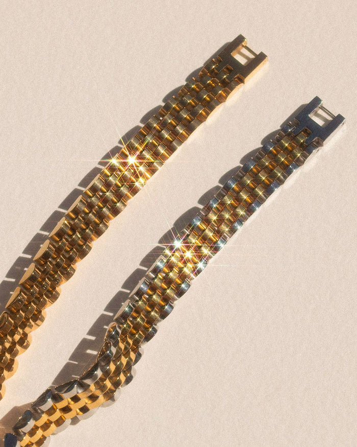 Luv AJ - Two-Tone Light Flex Bracelet - Gold