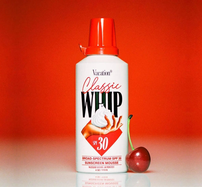 Vacation Classic Whip SPF 30 “Dessert For Your Skin” SPF 30 Sunscreen Mousse