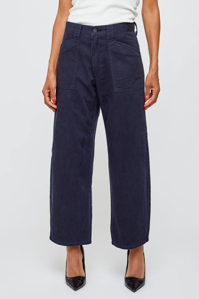 MOUSSY VINTAGE CROTONA GUSSET CARGO PANTS Navy