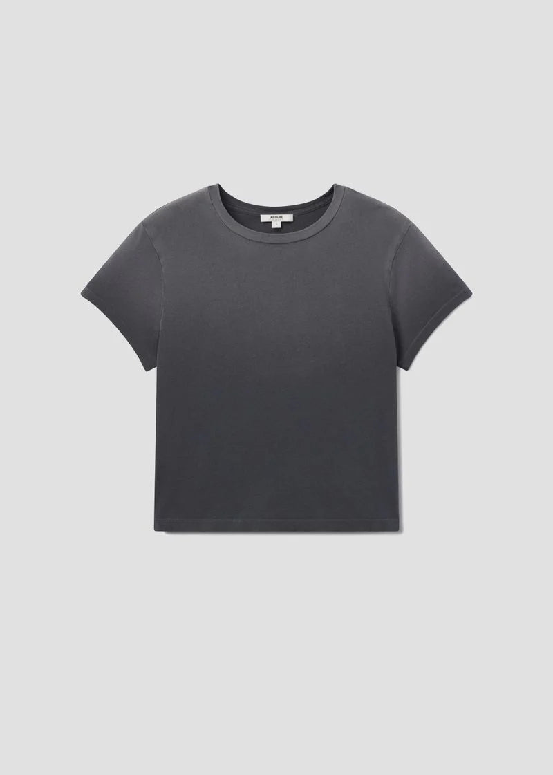 Agolde ADINE SHRUNKEN TEE IN WINDSTORM