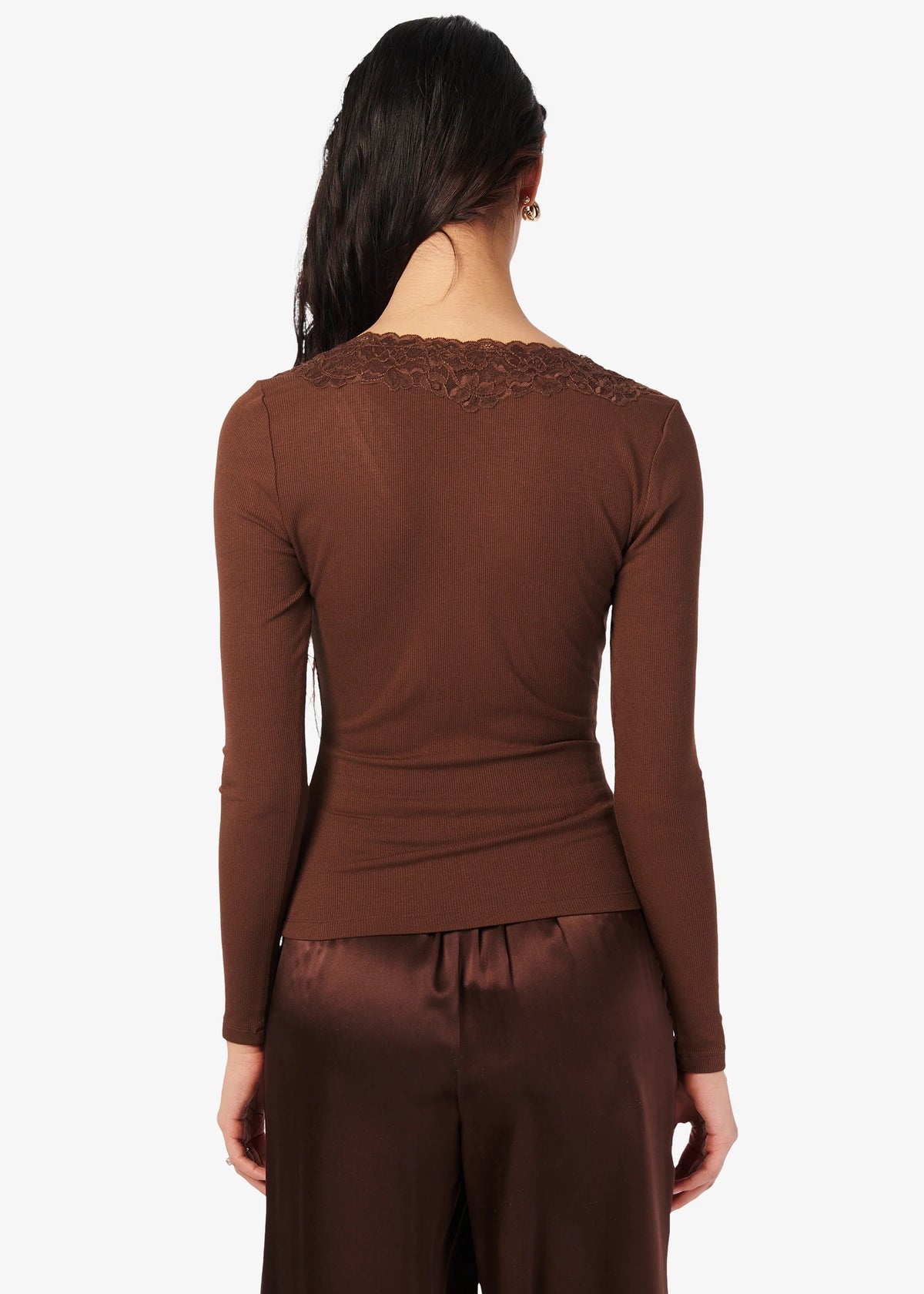 CAMI NYC ROONEY RIB KNIT TOP MALT