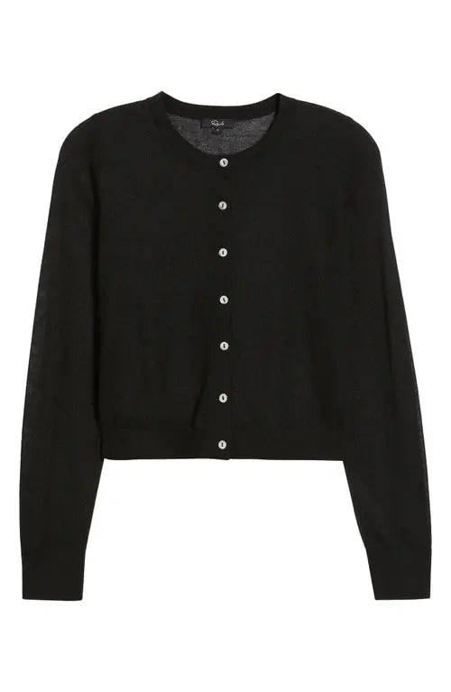RAILS Lakelyn Fine Knit Cardigan In Black