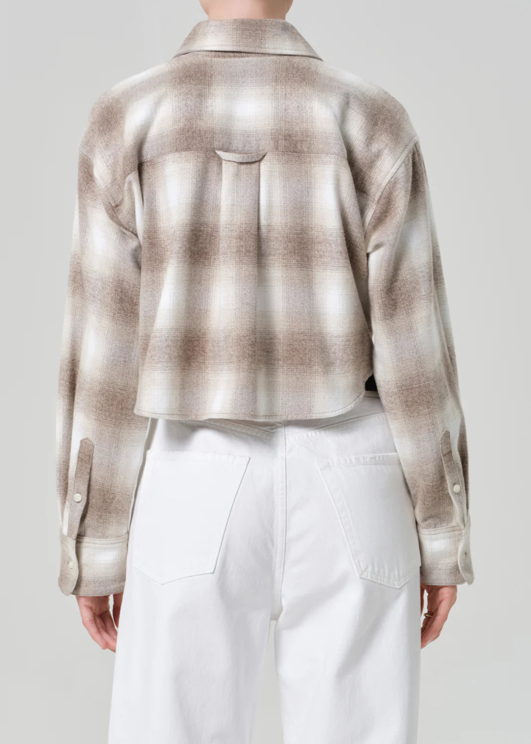Citizens of Humanity Ana Cropped Shirt In Schiffer Plaid