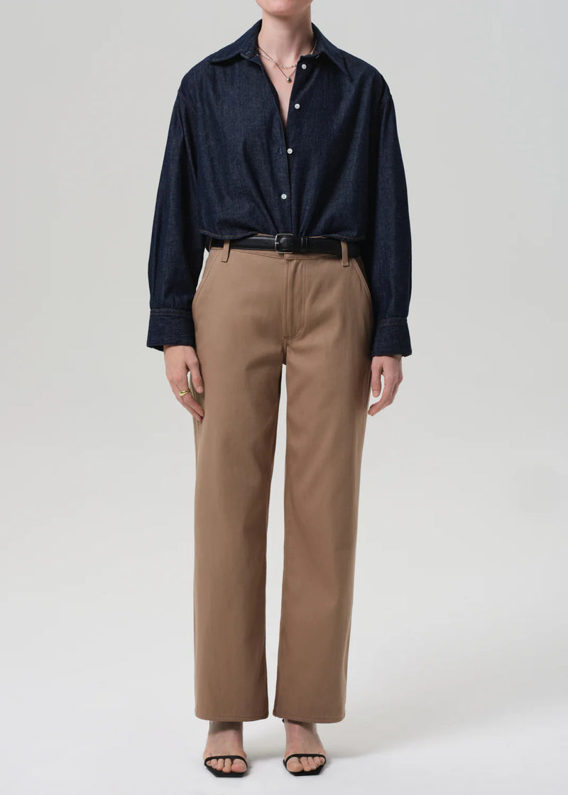Citizens of Humanity Ana Cropped Shirt In Piave