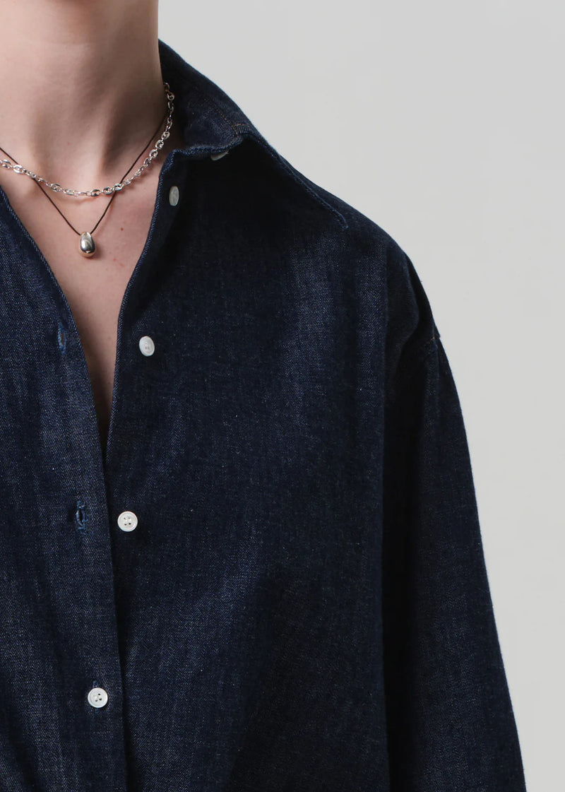 Citizens of Humanity Ana Cropped Shirt In Piave