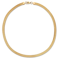 Ellie Vail Jewelry - Ellie Vail - Paola Herringbone Chain Necklace - gold