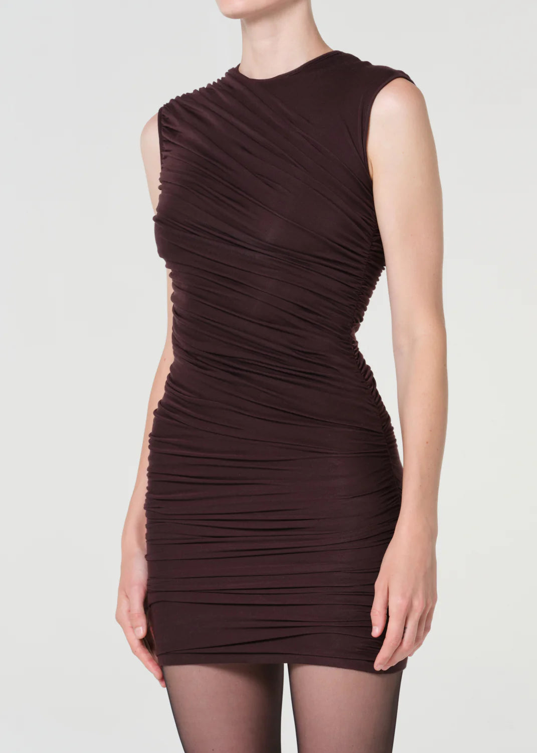 Agolde ESTER TWIST DRESS IN ROOT