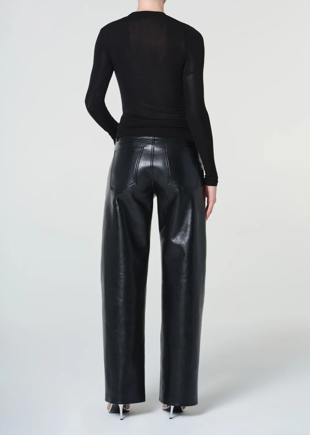 Agolde ARC JEAN 32" (RECYCLED LEATHER) IN DETOX