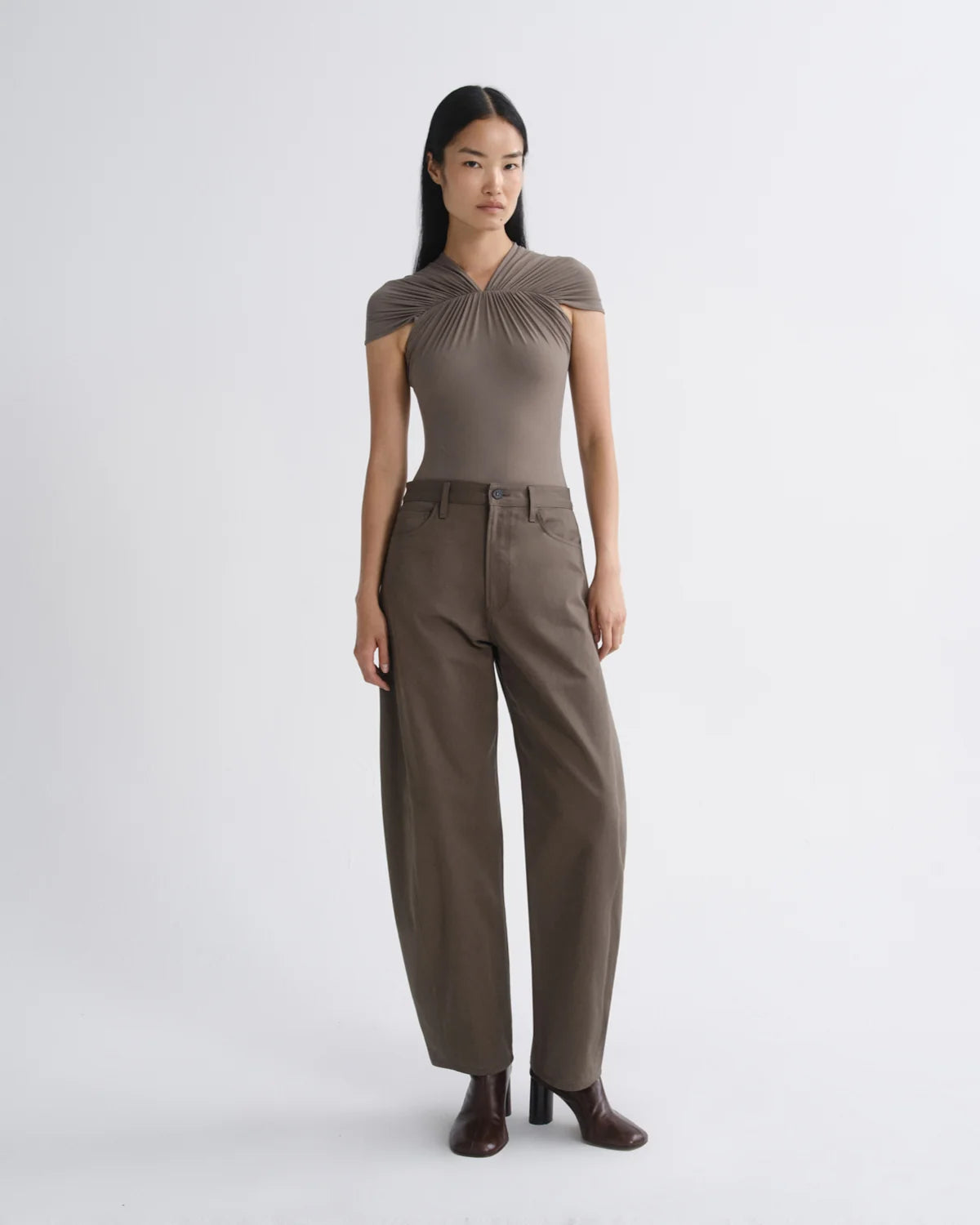 AGOLDE LUNA TROUSER TAUPE