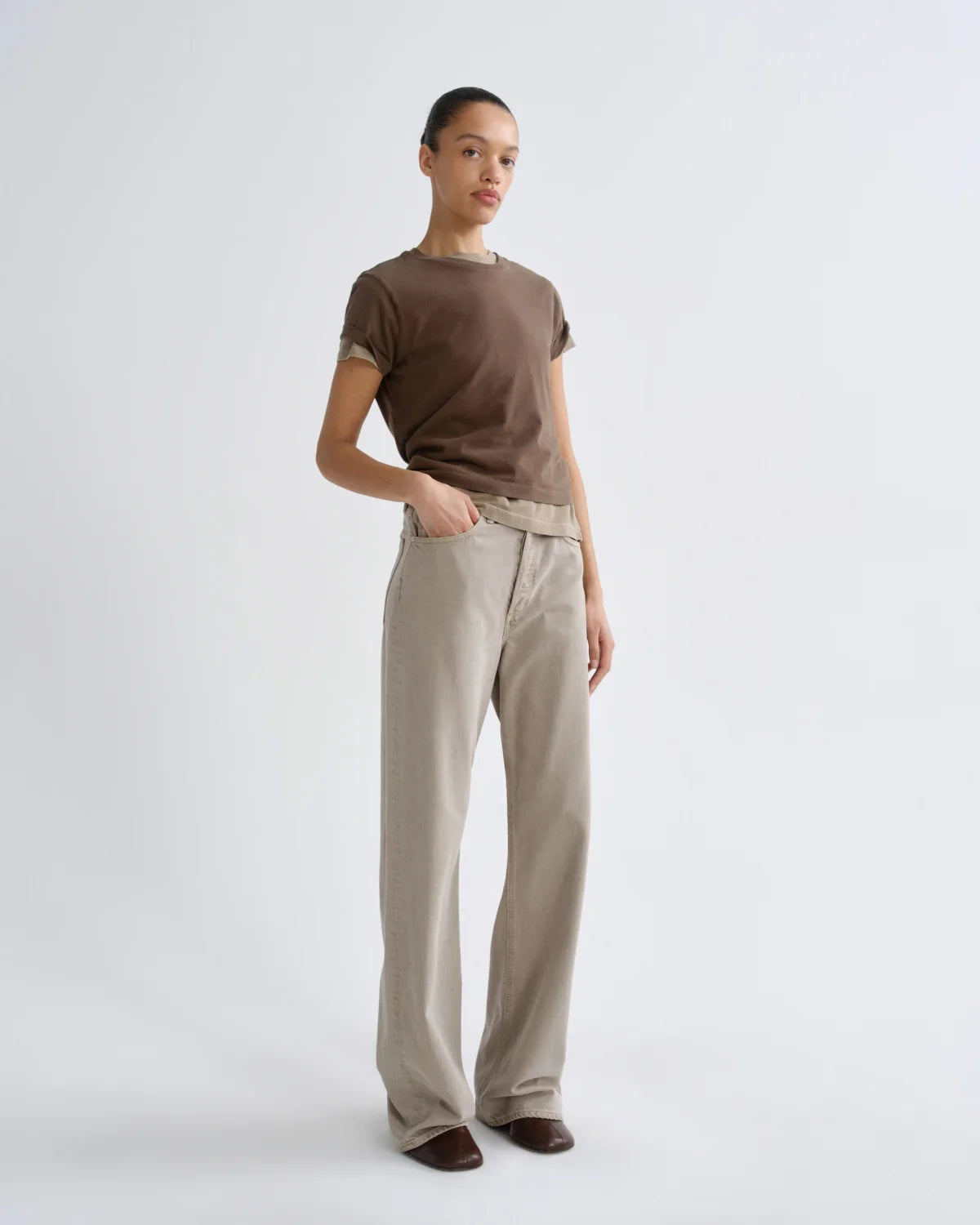 Agolde ADINE SHRUNKEN TEE Uniform
