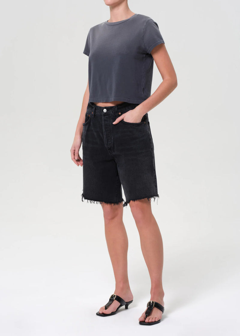 Agolde ADINE SHRUNKEN TEE IN WINDSTORM