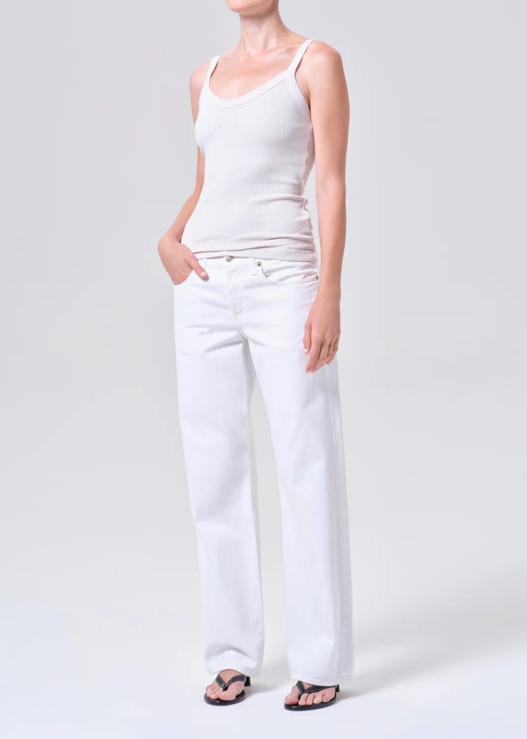 AGOLDE Jordan Tank - Powder