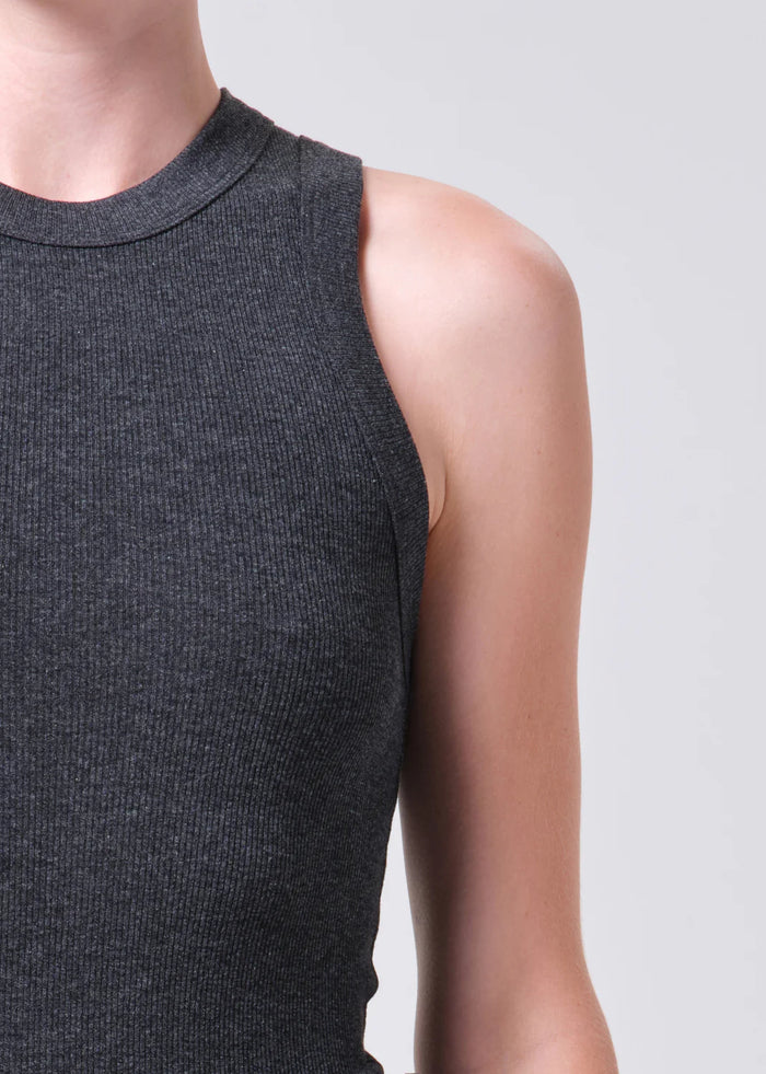 AGOLDE Leigh Tank - Charcoal Heather