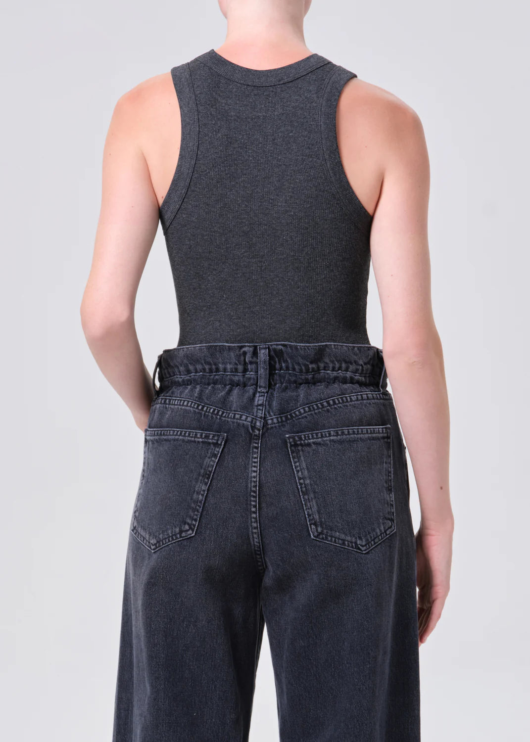AGOLDE Leigh Tank - Charcoal Heather