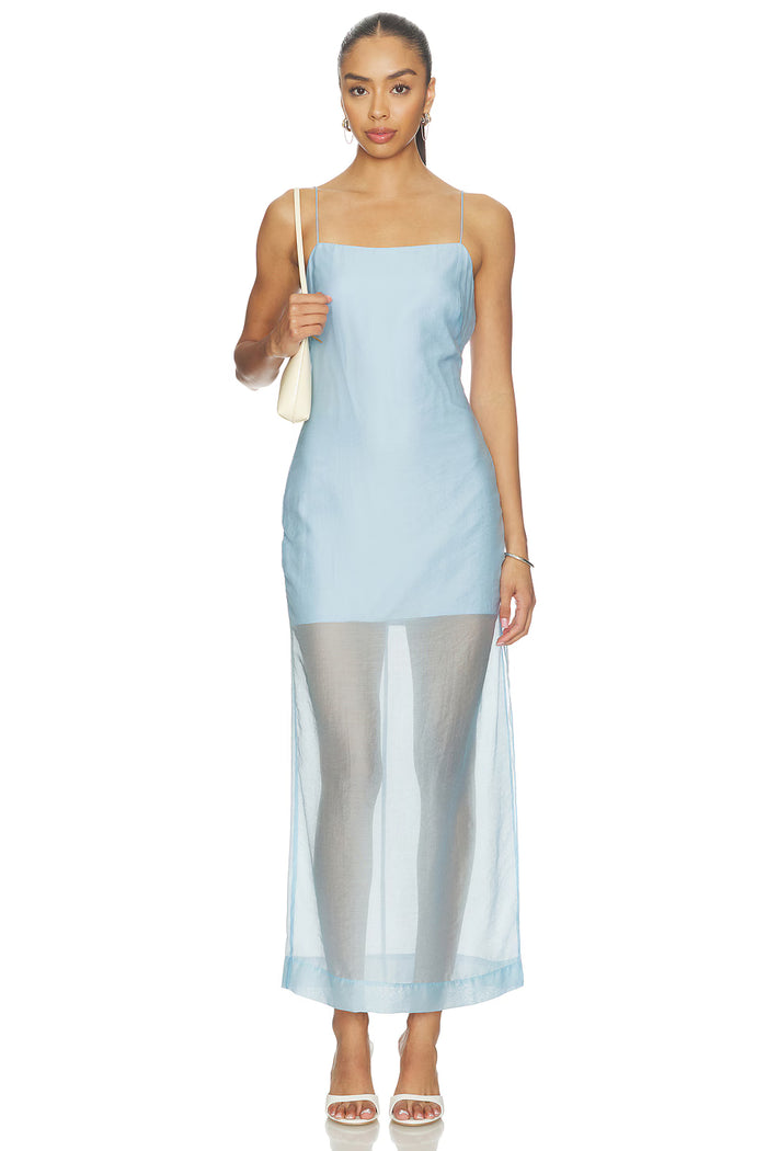 Amanda Uprichard Jenny Midi Dress - Baby Blue