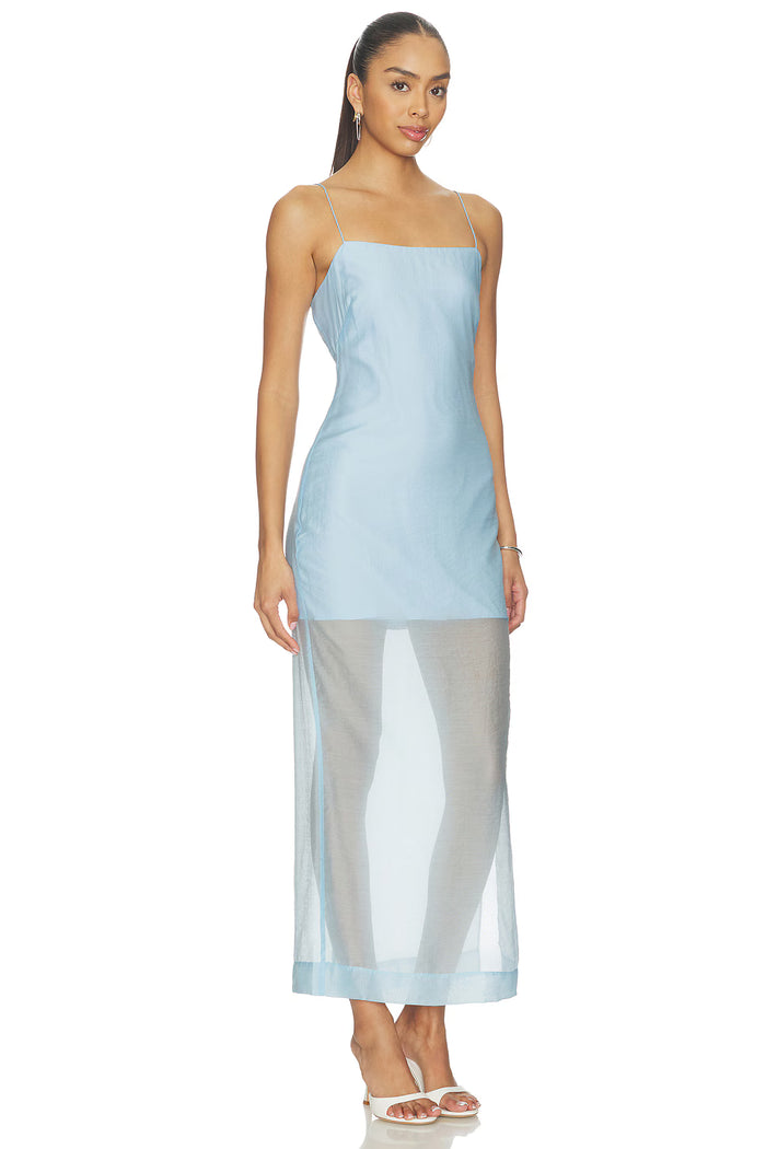 Amanda Uprichard Jenny Midi Dress - Baby Blue