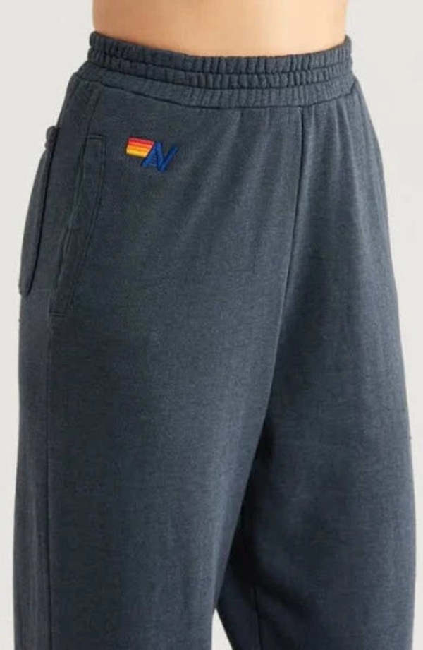 Aviator Nation Wide Leg Pocket Sweatpants Charcoal