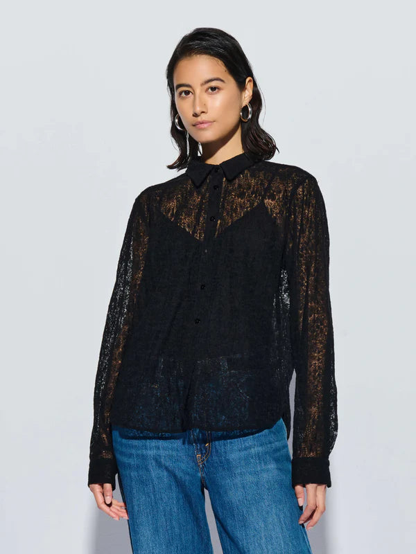 Nation LTD BURKE TOP Black Lace