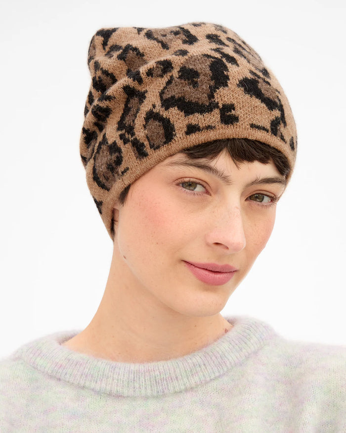 Clare V. BEANIE Camel Jaguar