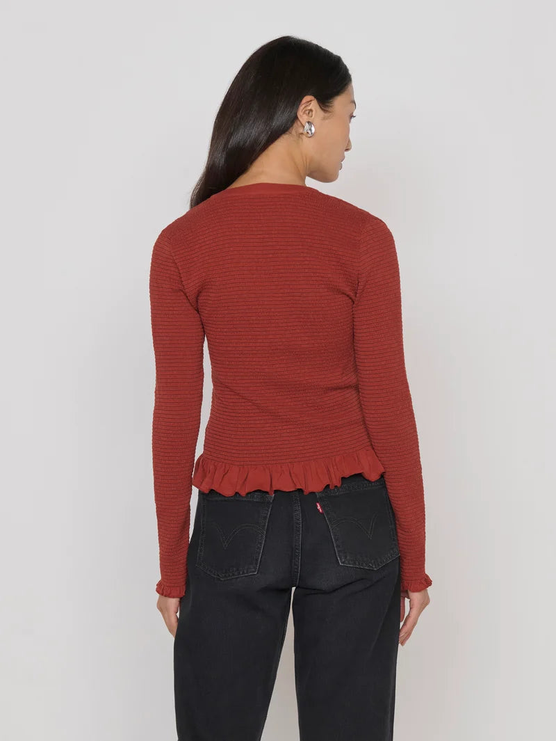 Nation LA Candace Top Chestnut