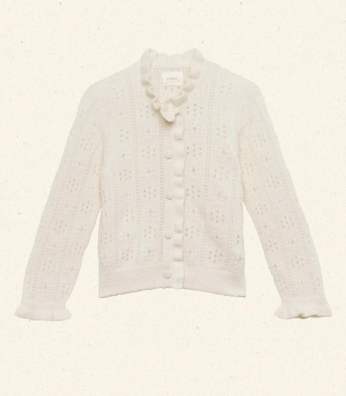 Dôen CLAUDIE CARDIGAN IN IVORY