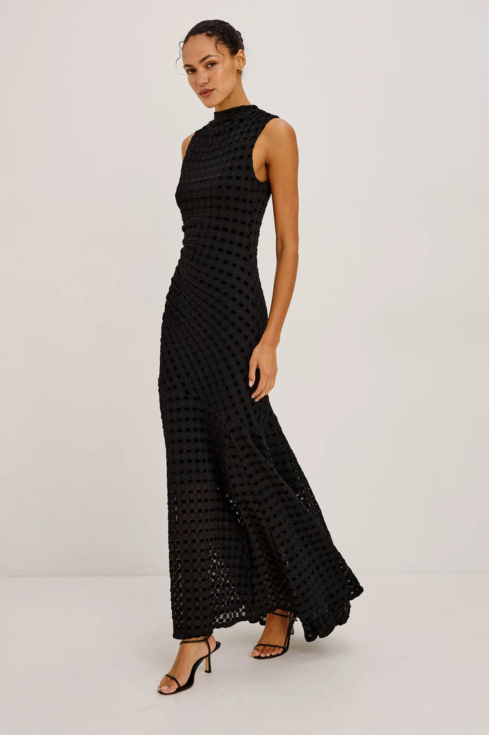 Rails Cosmos Dress Black Checkerboard