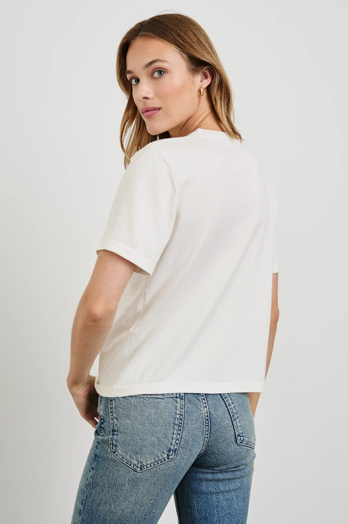 Rails Cotton Cashmere T-Shirt white