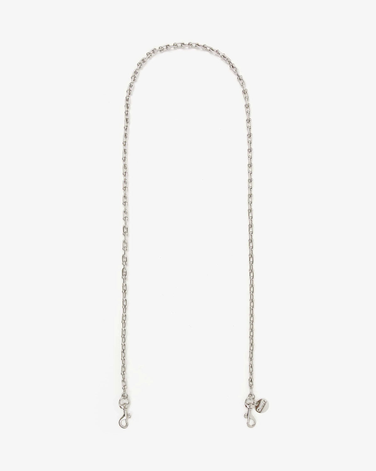 Clare V. Horseshoe Chain Crossbody Strap Silver