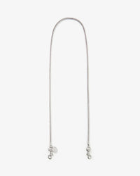 Clare V. Snake Chain Crossbody Strap 5mm Silver