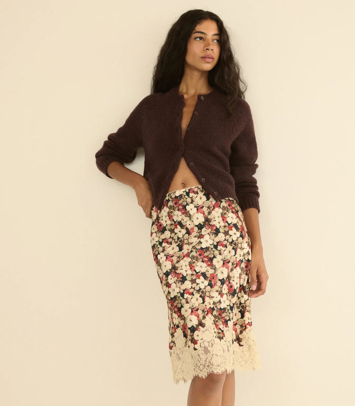 DÔEN DARCY CARDIGAN IN RED UMBER