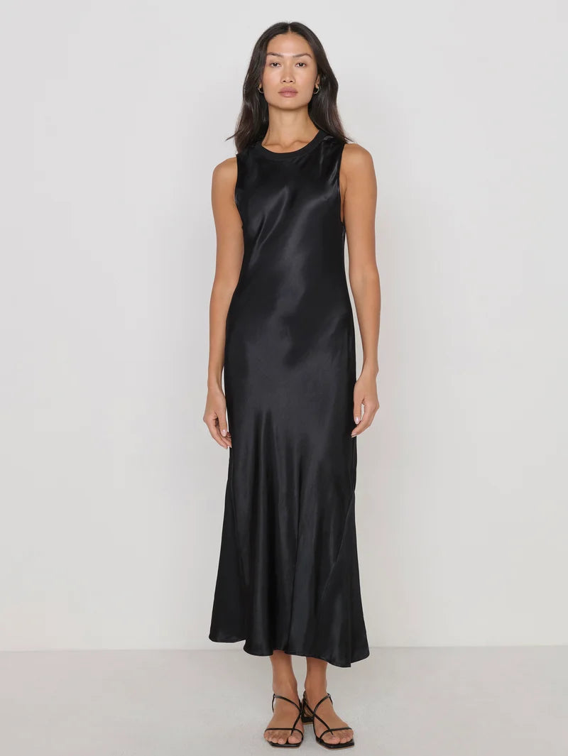 Nation LA Dulce Midi Dress Black