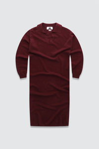 Colorush CRUSH Dylan cashmere polo dress- Merlot