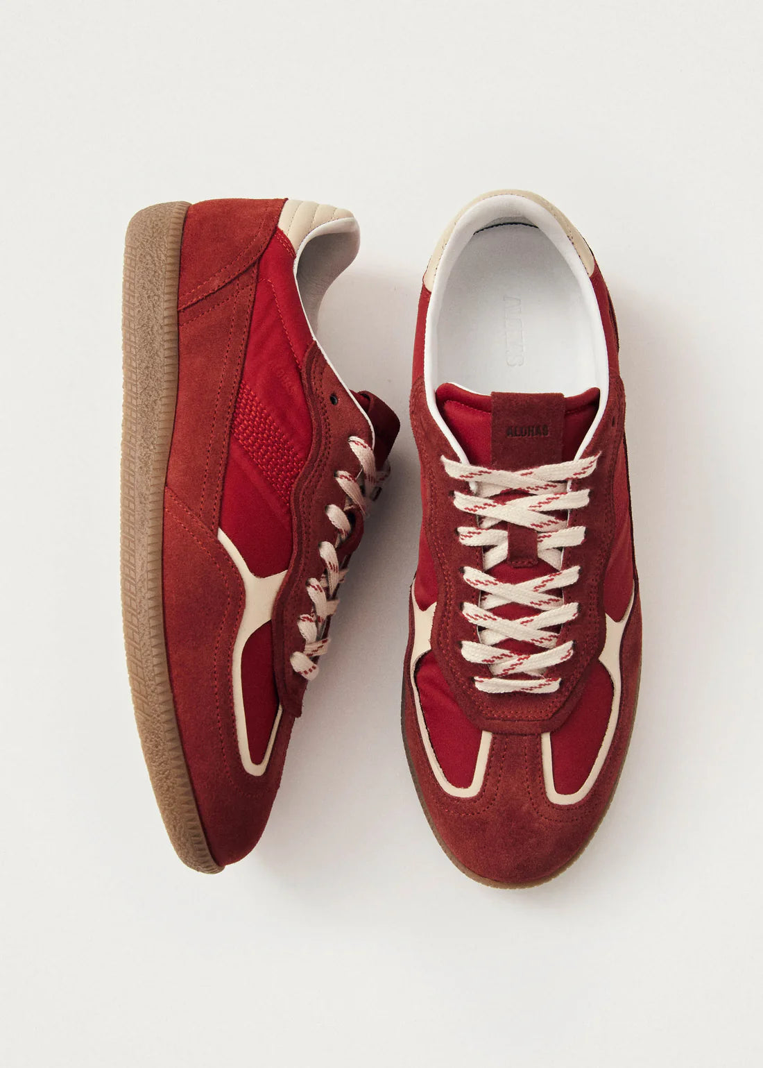 Alohas Tb.490 Rife Sheen Red Leather Sneakers