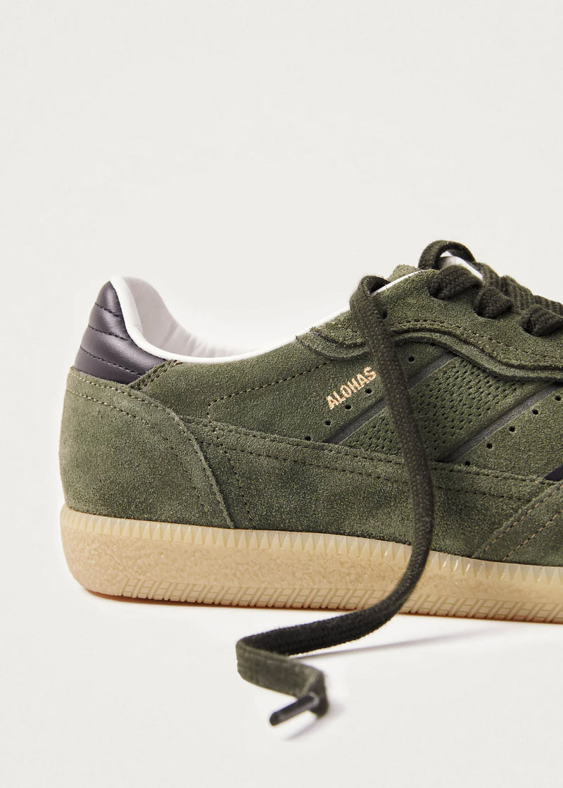 Alohas Tb.490 Rife Dusty Olive Leather Sneakers