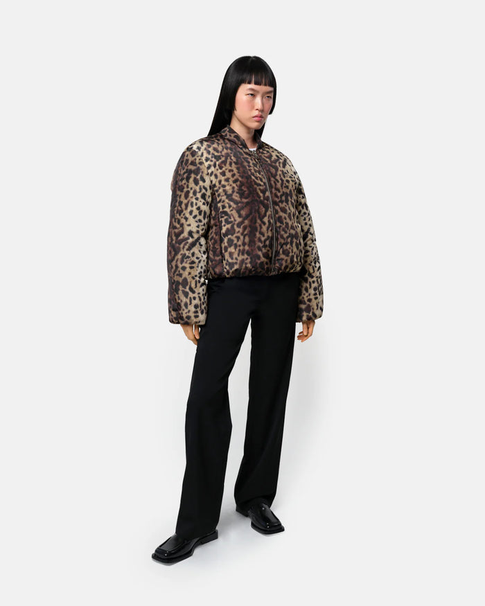 APPARIS LENI BOMBER JACKET Leopard Padded bomber