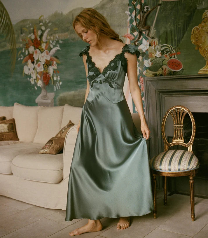 Doen Fiona Dress in Dulac Green