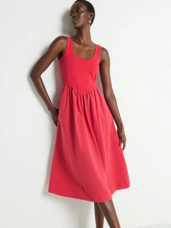 Nation Fiona Dress Heartbeat Red