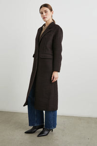 Rails Gallery Coat Espresso Houndstooth